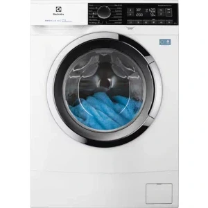 Electrolux EWS6227CE, Slim, 7 kg, 1200 RPM, Clasa A, Inverter, SensiCare, AntiAllergy, TimeManager, Alb