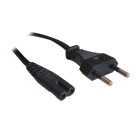 Cablu componente Spacer Power cable 6A Euro Plug - IEC320/C7 1.8m, Negru