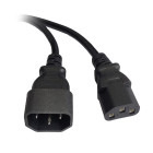 Cablu componente Spacer Power cable 10A IEC320/C14 - IEC320/13 1.8m, Black