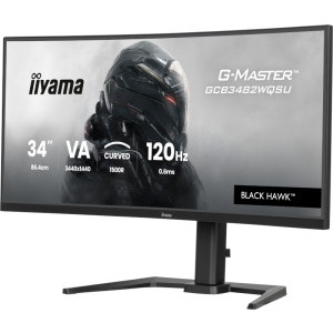 IIyama Gaming Black Hawk G-MASTER GCB3482WQSU-B1 Curbat 34 inch UWQHD VA 0.6 ms 120 Hz HDR FreeSync Premium