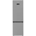 Combina frigorifica Beko B5RCNA416HXBW, 415 L, Clasa C, No Frost, ProSmart Inverter, HarvestFresh, AeroFlow, CoolAdapt, HomeWhiz, Control electronic, 203 cm, Metal Look
