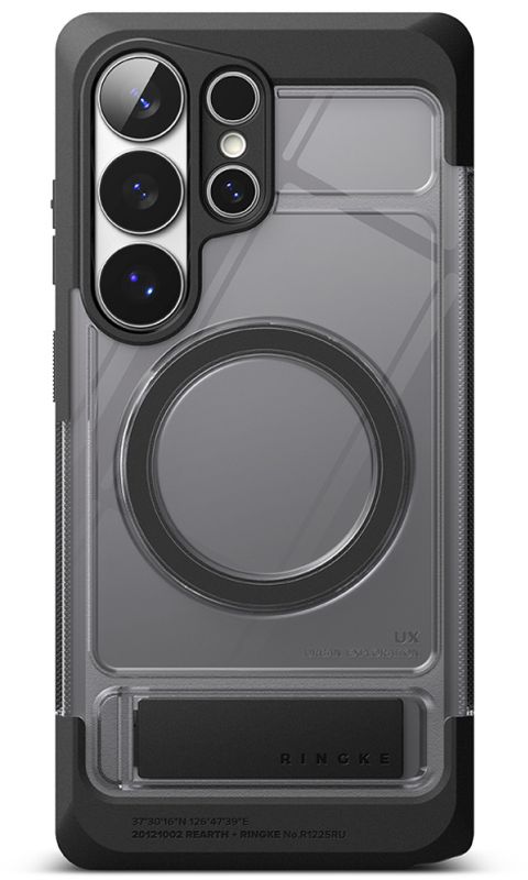Ringke Protectie pentru spate MagSafe UX Black Smoke pentru Galaxy S26 Ultra