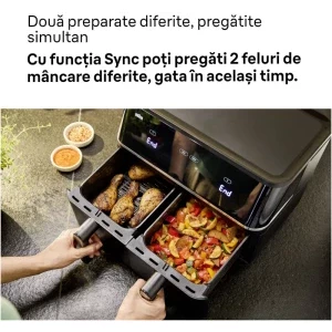 Braun Friteuza cu aer cald TwinCook 5 TD5030IBK, 2400W, 2x 5L, Negru