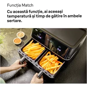 Braun Friteuza cu aer cald TwinCook 5 TD5030IBK, 2400W, 2x 5L, Negru