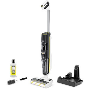 Aspirator Karcher FCV 4 Natural N, vertical cu mop, 180W, 0.45L, Alb/Negru