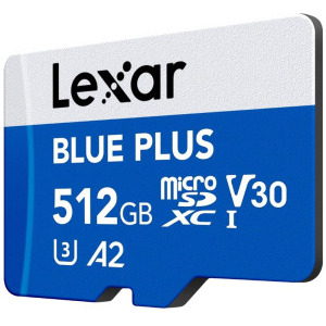 Lexar microSDXC Blue Plus UHS-I 512GB + Adaptor