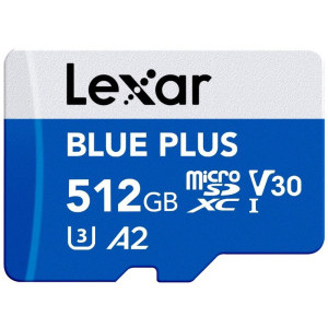 Lexar microSDXC Blue Plus UHS-I 512GB + Adaptor