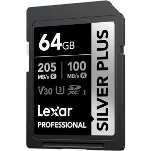 Card memorie Lexar SDXC Professional Silver Plus UHS-I 64GB