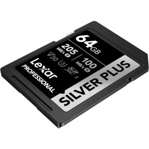 Lexar SDXC Professional Silver Plus UHS-I 64GB
