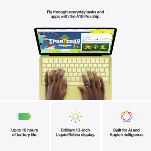 Apple 13'' MacBook Neo 13 with Liquid Retina, Apple A18 Pro chip (6-core CPU), 8GB, 512GB SSD, Apple A18 Pro 5-core GPU, macOS, Silver, INT keyboard, 2026