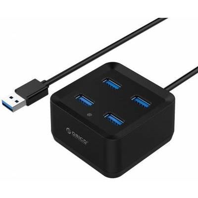 Hub USB Orico DH4U-U3 USB 3.0 Ultra-Mini Hub Black