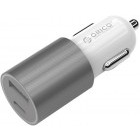 Incarcator auto Orico 1x USB, 1x USB-C, 3.1A, Silver