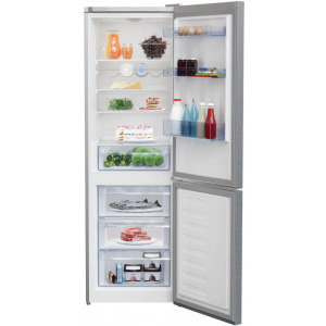 Beko RCSA366K40XBN, 343 L, Usi reversibile, Termostat reglabil, Iluminare LED, Clasa E, 185 cm, Argintiu