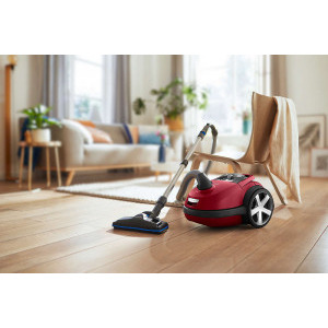 Philips Performer Silent FC8781/09, cu sac, 650W, 4L, Rosu