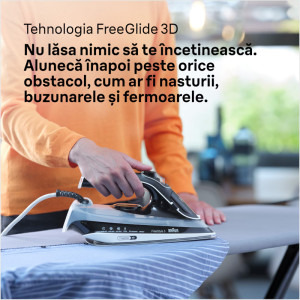 Braun Fier de calcat FreeStyle 5 SI5188BK, 2800W, 50g/min, Negru