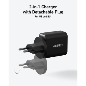 Anker 312 Ace, 1x USB-C, PowerIQ 3.0, 25W, Black