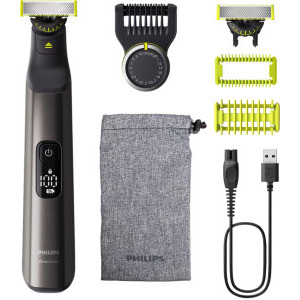 Aparat de ras Philips OneBlade Pro 360 Face & Body QP6552/30, aparat hibrid pentru barbierit si tuns barba si parul corporal