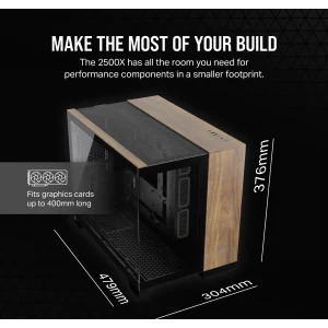 Corsair 2500X Black/Walnut Wood