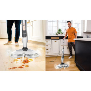 Shark S8201EU, Mop cu abur, 1120W, Alb/Argintiu