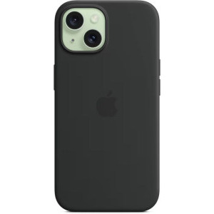 Apple Protectie pentru spate, material silicon pentru iPhone 15, culoare Black