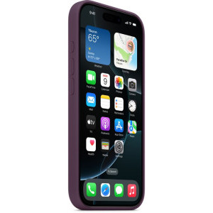 Apple Protectie pentru spate, material silicon pentru iPhone 16 Pro, culoare Plum