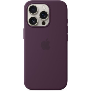 Apple Protectie pentru spate, material silicon pentru iPhone 16 Pro, culoare Plum