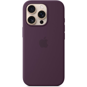 Apple Protectie pentru spate, material silicon pentru iPhone 16 Pro, culoare Plum