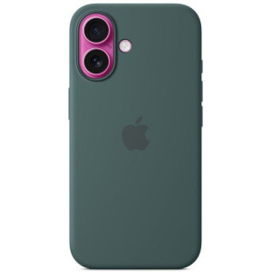 Apple Protectie pentru spate, material silicon pentru iPhone 16, culoare Lake Green