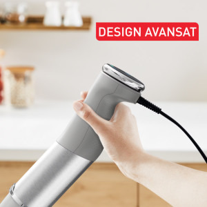 Tefal Mixer vertical QuickChef+ HB672B30, 1000W, 0.8 L / 0.5L, Gri/Argintiu