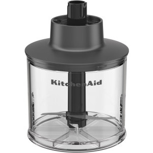 KitchenAid Mixer vertical portabil Go 5KHBRV75BM, 1L, Negru/Argintiu