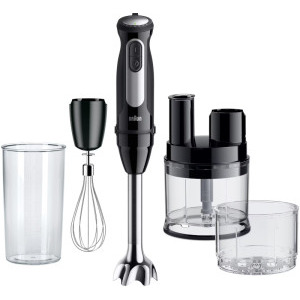 Braun Mixer vertical MultiQuick 5 Pro MQ55307M, 1000W, 0.6 L / 0.5L, Negru/Argintiu
