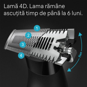 Braun Series X XT3100, aparat hibrid pentru barbierit si tuns