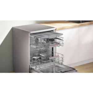 Bosch SMS6ZCI10E, 14 seturi, 6 programe, Clasa B, EcoSilence Drive, PerfectDry, VarioDrawer, RackMatic, AquaStop, AquaSensor, Home Connect, 60 cm, Inox