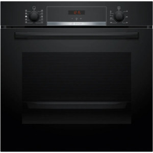 Cuptor incorporabil Bosch HQA534EB3, Electric, 71 L, Autocuratare hidrolitica, EcoClean Direct, HotAir Steam, 3D HotAir, HotAir Gentle, Grill, Abur, Clasa A+, Negru