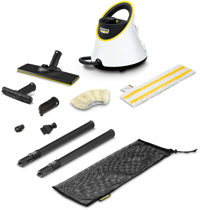 Karcher SC 2 Deluxe, Aparat de curatat cu abur, 1500W, Alb/Negru