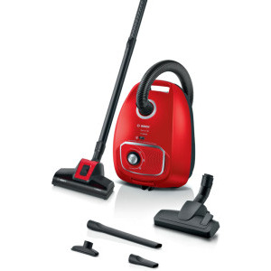Bosch Seria 4 BGB41PET1, cu sac, 700W, 4L, Rosu