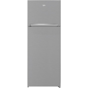 Frigider Beko RDNE455K40XBN, 406 L, Clasa E, No Frost, NeoFrost Dual Cooling, ProSmart Inverter, XXL Bottle holder, 185 cm, Argintiu