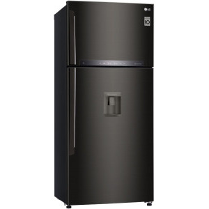 LG GTF744BLPED, 509 L, Clasa E, Total No Frost, LinearCooling, DoorCooling+, Inverter Linear, 180 cm, Negru