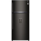 Frigider LG GTF744BLPED, 509 L, Clasa E, Total No Frost, LinearCooling, DoorCooling+, Inverter Linear, 180 cm, Negru