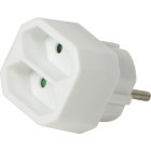 Priza/prelungitor Logilink LPS218, 2x Euro Socket, Alb