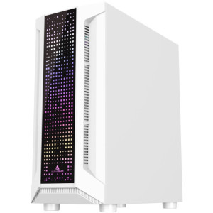 Gaming ZMEU Elite Alb, AMD Ryzen 5 3500 3.6GHz, 8GB DDR4, 500GB SSD, RX 6400 4GB GDDR6, Iluminare RGB