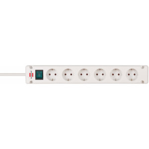 Brennenstuhl Bremounta, 6x Schuko, 3m, Alb