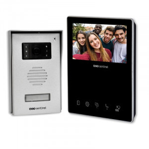 SCS Sentinel Videointerfon cu fir VisioKit, 4.3 Display tactil color 4.3 inch, Vedere nocturna, 10 Melodii