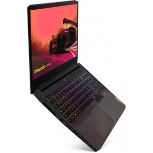 Lenovo Gaming 15.6'' IdeaPad 3 15ACH6, FHD IPS 120Hz, Procesor AMD Ryzen™ 5 5600H (16M Cache, up to 4.2 GHz), 16GB DDR4, 512GB SSD, GeForce RTX 3050 4GB, No OS, Shadow Black, 4-Zone RGB