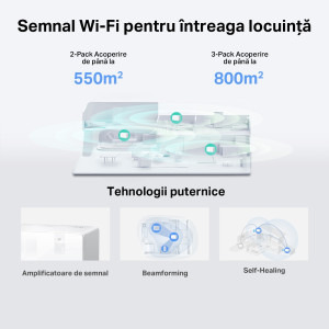 MERCUSYS 2.5Gigabit HALO H90X Dual-Band WiFi 6 2buc