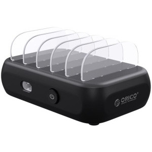 Orico Statie incarcare, 4x USB, 1x USB-C, APD-4U1C, Black