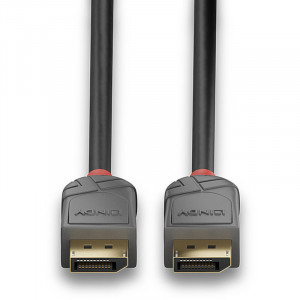 LINDY Anthra, DisplayPort Male - DisplayPort Male, v1.1, 15m, negru-gri