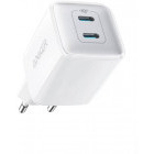 Incarcator retea Anker Nano Pro, 40W, 2x USB-C, White