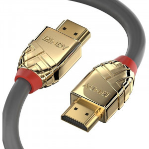 LINDY Gold, HDMI Male - HDMI Male, v1.4, 20m, gri-auriu