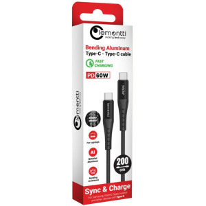 Lemontti USB-C Male la USB-C Male, 60W, 2m, Black